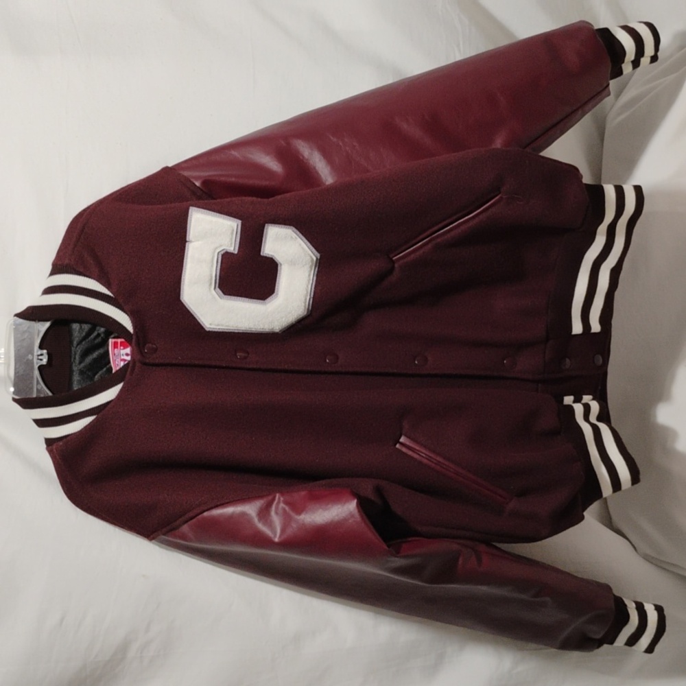 FLASH SALE! RARE! Awards USA Vintage Varsity Wool Leather Bomber Jacket (A-76) - Picture 1 of 13